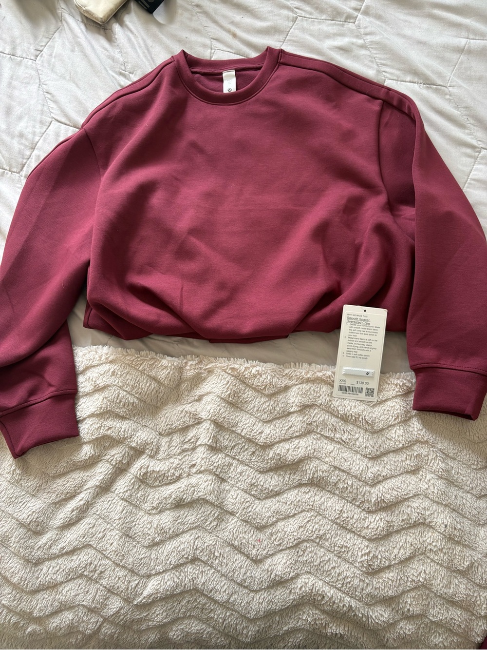Women’s Lululemon oversized Crew Sweatshirt - Burgundy